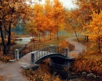 Без бренда «Осенний парк с мостом» в Новосибирске 