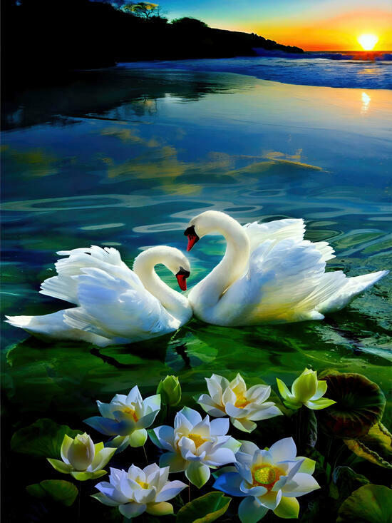 Алмазная мозаика 30x40 2KSB-2544