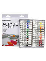 Без бренда «Коробка 24 шт.: Акриловые краски «Две картинки» 24 шт. по 12 мл, проф. пигмент» в Новосибирске 