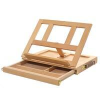 Без бренда «Коробка 10 шт.: Мольберт Две картинки этюдный ящик, настольный, хлопушка 30 см» в Новосибирске 