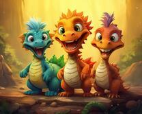 Без бренда «Милые и веселые дракончики» в Новосибирске 