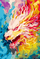 Без бренда «Разноцветный огненный дракон» в Новосибирске в интернет-магазине в Новосибирске Без бренда «Разноцветный огненный дракон» в Новосибирске