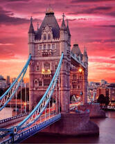 Тауэрский мост в лучах заходящего солнца