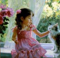 Без бренда «Девочка с кошкой на подоконнике» в Новосибирске 