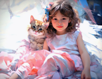 Без бренда «Девочка и пушистая кошечка» в Новосибирске 