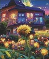 Без бренда «Сказочный домик и поле подсолнухов» в Новосибирске 