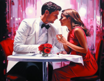 Без бренда «Пара на свидании в ресторане» в Новосибирске 