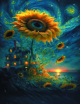 Без бренда «Фэнтези сюжет с подсолнухом» в Новосибирске 