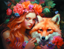 Без бренда «Рыжая девушка и рыжая лисица» в Новосибирске 