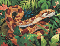 Без бренда «Маисовый полоз в зеленой листве» в Новосибирске 