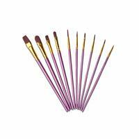 Без бренда «Кисти для рисования набор (10 шт) сиреневые» в Новосибирске 